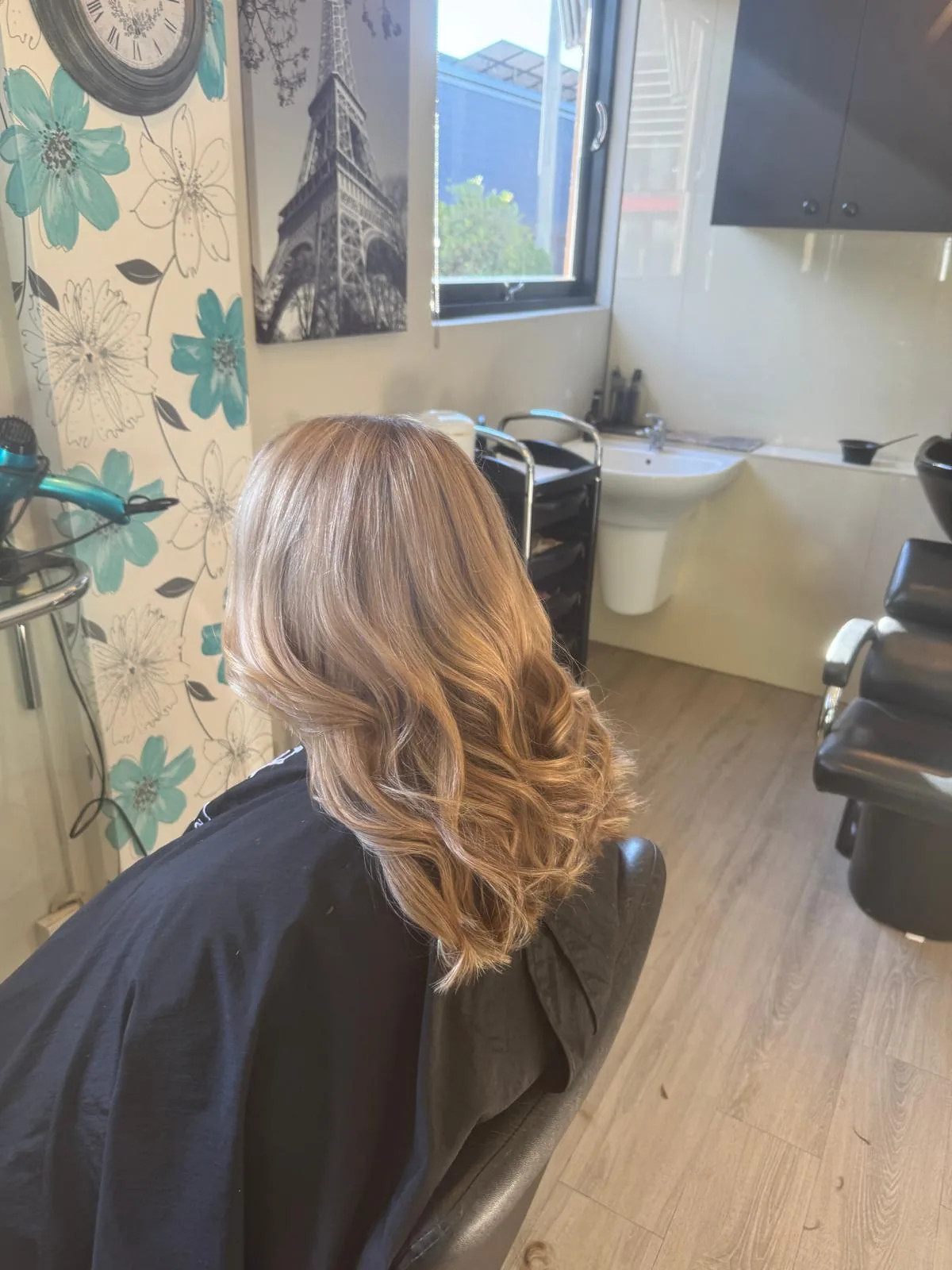 Blonde balayage beach waves, Babalon for Hair Redcliffs