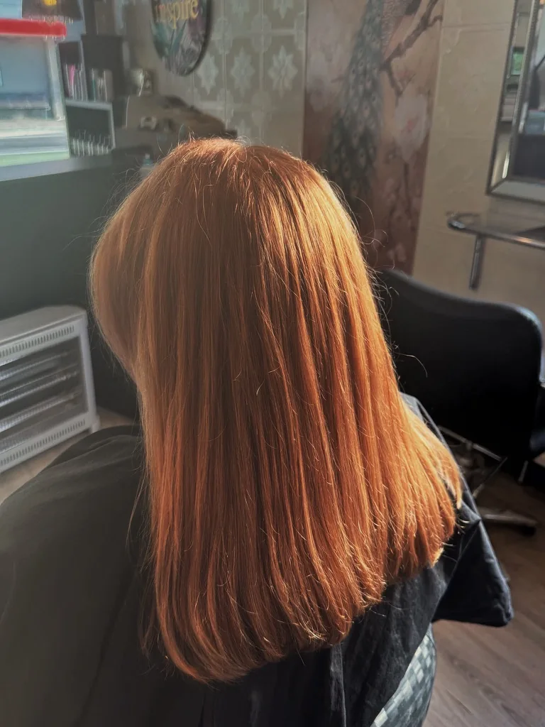 Glossy copper balayage waves, Christchurch