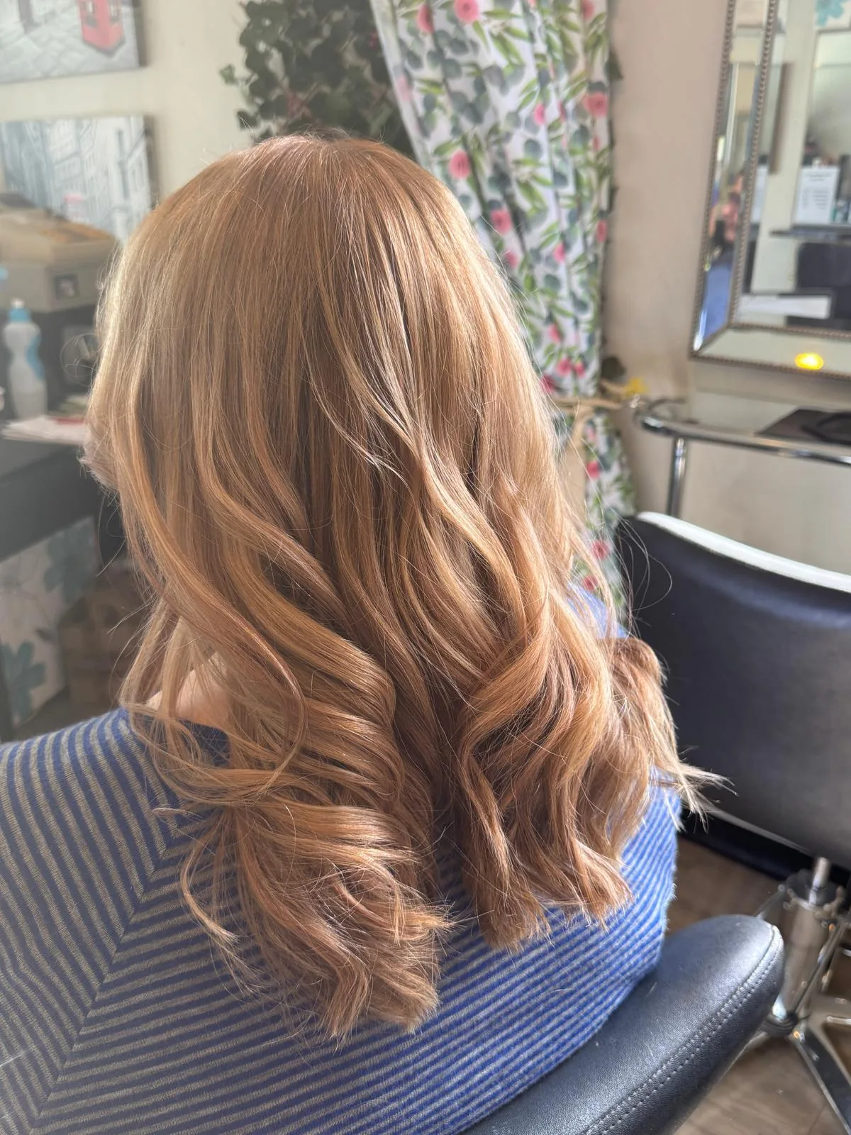 Strawberry blonde waves, Babalon for Hair Redcliffs